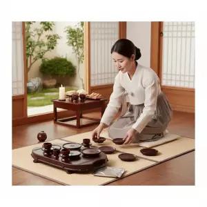 전통 제기세트 제사용품 차례 스테인리스 민속 원목 간소