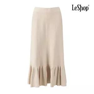 [롯데백화점]르샵 심플 밑단 러플 롱 니트 스커트 BP9SK014A