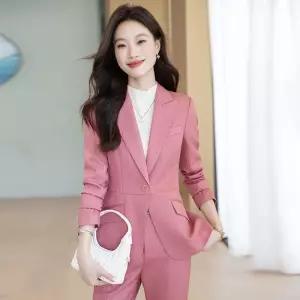 어밴저스 여자 키작녀 정장세트 정장 세트 추동 사무직 작업복 양복 오피스룩 투피스 꾹4