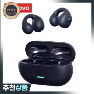 레노버 블루투스 헤드폰 5.3 무선 골전도 이어폰 클립형 음악 소음 차단 스포츠 게임용