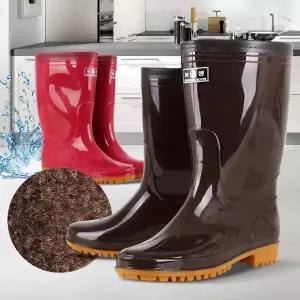 패션방한장화 겨울 털장화 주방 작업화 방수 방한화 보온