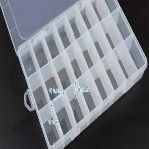 [굿] 분리소품통 24칸 DIY 십자수실 수납케이스 다용도 미니수납함