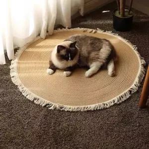 포르르 멍석 라탄 돗자리 거실 감성 침실 매트