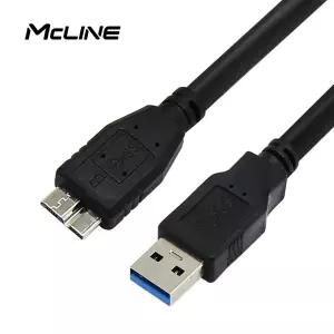 맥라인 USB 3.0 Micro B 60Cm 외장하드 케이블 도시바 WD 삼성 LG 시게이트 연결선