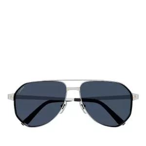 파일럿 메탈 프레임 블루 렌즈 선글라스 CT0461S SANTOS DE CARTIER 002 60