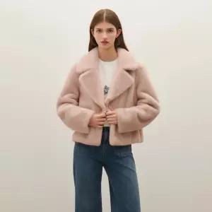 페미닌 페이크퍼 자켓/S254B191