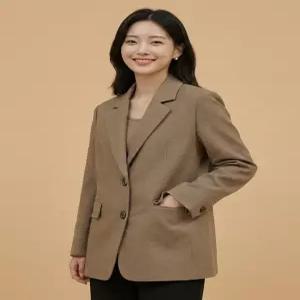 [꼼빠니아][꼼빠니아]베이직 롤업 원버튼 자켓-CW22JK1602203A