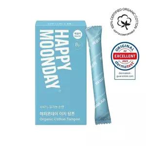 해피문데이 유기농 순면 이지 탐폰 레귤러 8개입