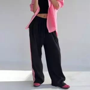 [엘브랜드] 스타 배색 두줄라인 기모 트랙팬츠 겨울 트레이닝 팬츠