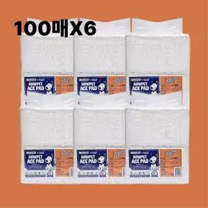 벨버드 하우펫 에이스 패드 100매X6 무향 강아지 배변패드 40cmX50cm