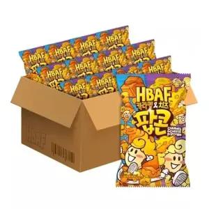 HBAF 바프 카라멜앤치즈 팝콘 80g 12봉 세트 (1박스)