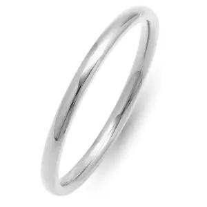 Adelina Style 반지 갑환 폭 2mm 링 서지컬 스테인리스 슬림 여성 남성 금속 알레르기 대응(실버 25호)