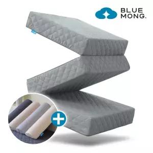 블루몽 3단 접이식 매트리스 국내생산 허리가 편한 탄탄한 토퍼