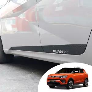 베리뉴 티볼리 전용 도어 라인 스포츠 스타일 포인트 컬러 데칼 스티커 사이드 몰딩 랩핑 필름 시트지