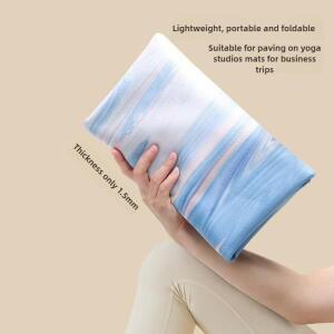 스포츠 요가 매트 미끄럼 방지 스웨이드 커버  고무 바닥 댄스 운동 위해 휴대호환으로 확장 여성 피트니스