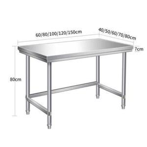 스테인리스 304SUS 탁자 포장대 작업대 80x80x80cm 스텐 단층