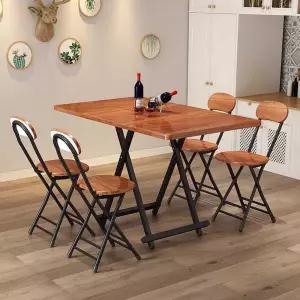 접이식 식탁 의자 접이식의자 등받이 원형 세트 간이 쿠션