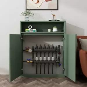 라디에이터 가림막 관 선반 덮개 화이트 밸브 보일러