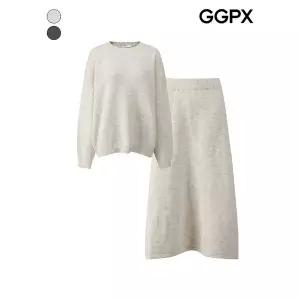 글리터 니트 앤 스커트 셋업 (GPCST010F)