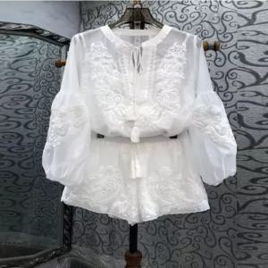 린넨 투피스 화이트반바지 휴양지 사이즈 시스루 반팔