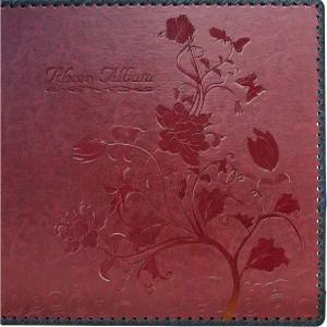 뷰티어스 포토 앨범 북 패밀리 셀프 접착 스크랩북 가죽 커버 3x5 4x6 5x7 6x8 8x10 사진 보유 (와인 레드