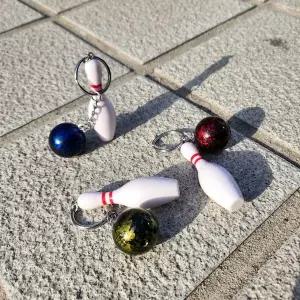 볼링핀 키홀더 볼링 열쇠고리 WFHLH7Y