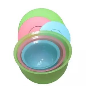 타파웨어 믹싱볼 샐러드볼 뚜껑 보울 야채볼 3종세트