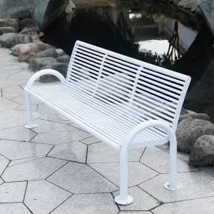 철제 야외 벤치 의자 대기 공원 카페 휴식 색상메모