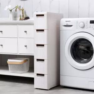 주방용 틈새수납장 플라스틱 서랍 슬림 주방 폭좁은