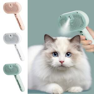떠다니는 머리카락 제거 애완 동물 스프레이 빗 USB 충전 내장 안개  제모 마사지 브러시