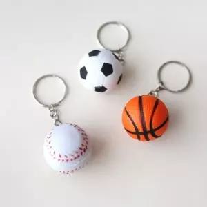 5개묶음 스포츠 공 키링 야구 축구 농구 (3type 야구 (WFJ5AXL)