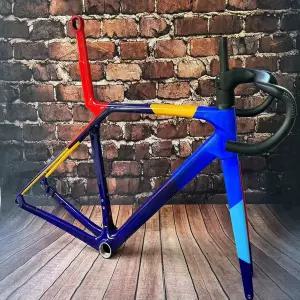 자전거프레임 초경량 Gen8 SLR 로드 클라이밍 디스크 브레이크 자전거 프레임 카본 프레임셋 핸들바 레이싱