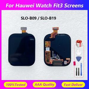 터치스크린 Watch Fit3 스크린 어셈블리 SLOB09 터치 디스플레이 LCD 내부 및 외부