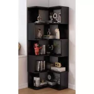 원목 코너형 책장 선반 모서리 5단 일체형 공간활용