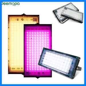 수경재배 온실용 LED 성장 조명 전체 스펙트럼 50W 100W LED 식물 성장 홍수 조명 피토램프 AC220V