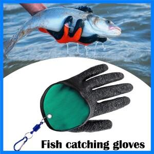 절단 방지 낚시 장갑 물고기 취급용 라텍스 코팅 방수 및 펑크 방지 낚시 원예 야외 작업용