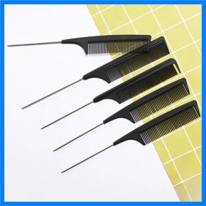 전문 헤어 테일 빗 살롱 컷 빗 스타일링 스테인레스 스틸 스파이크 살롱 헤어 케어 스타일링 도구 Detangli