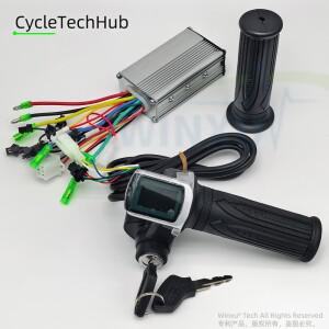 250W 13A 15A 24V 36V 48V 전기 자전거 브러시리스 모터 범용 컨트롤러 LCD LED 디스플레이 스로틀 자전거/