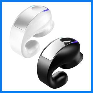 이어 클립 헤드폰 방수 무선 이어버드 6시간 재생 HD 스테레오 오디오 오버이어 이어폰 스포츠용 마이크 내