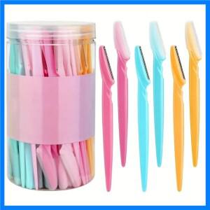 여성과 남성을 위한 5/30개 눈썹 면도기 및 얼굴 면도기 보호 커버가 있는 눈썹 트리머 및 면도기 안전