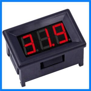 0.36 인치 DC2.4-30V 자동차 레드 디지털 LCD 디스플레이 오토바이 볼트 패널 미터 전압 게이지 전압계 50%