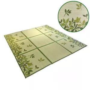 화문석 왕골 매트 카페트 고풍스런 여름 수면용 퍼즐 테두리