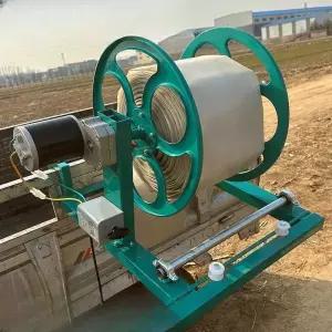 전동 비닐 수거기 부직포 농사 트랙터 폐비닐 필름