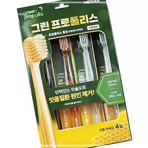 아모레퍼시픽 관공서 잇몸케어 4개입 그린프로폴리스 메디안 칫솔 학교 NWC32E2429