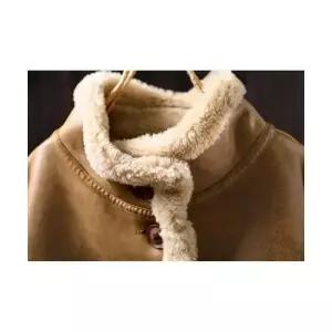 무천도사 여성 여친 자켓 가죽 겨울 코트 기모 양면 모피와 털 일체형 예쁜 캐주얼 KKE4