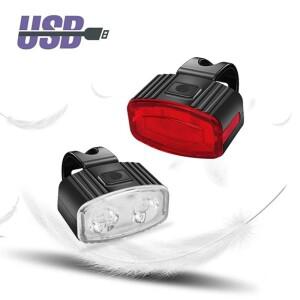 LED 자전거 미등 USB 충전식 빨간불 IPX4 방수 도로 산악 전면 후면 조명 -C MTB 램프