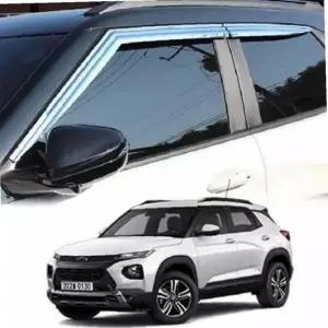 트레일블 자동차 빗물받이 창문 썬바이저 크롬