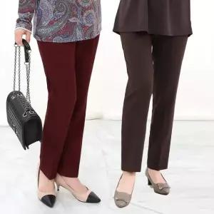 엄마옷 모던 일자 세미 팬츠 1GHJ24550 중년여성 마담 60 70대  빅사이즈 할머니