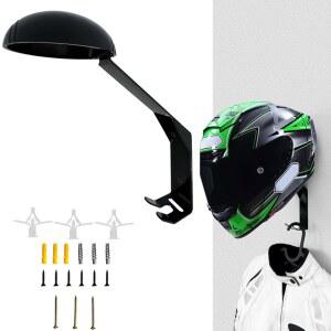 빌리플루오 헬멧 홀더 벽걸이, 다기능 모터사이클 헬멧 , 보관용 범용 자전거 헬멧 랙, 야구, 축구, 하키 헬멧, 차고 액세서리 조직