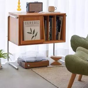 원목 레코드 진열대 조립식 엘피 정리함 턴테이블 선반